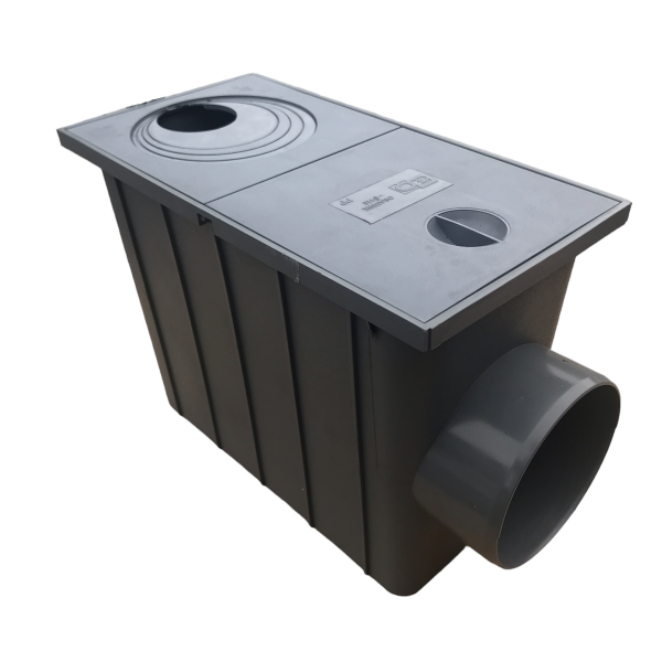 Regensinkkasten Grau fi 50-110mm Dachrinnenablauf Regenablauf